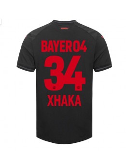 Moški Nogometna dresi replika Bayer Leverkusen Granit Xhaka #34 Domači 2023-24 Kratek rokav